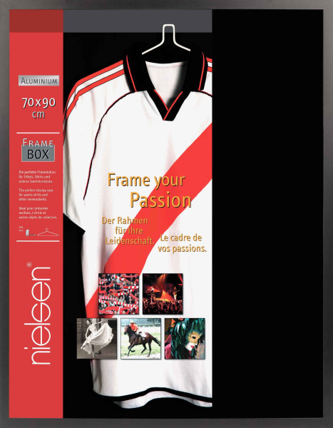 Bilderrahmen FrameBox in schwarz aus Aluminium