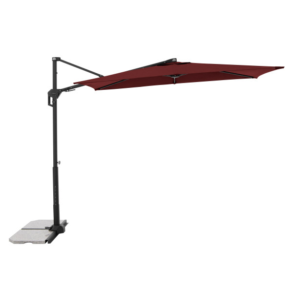 Ampelschirm DOPPLER ACTIVE GREEN EDIT. in  Bordeaux aus Aluminium