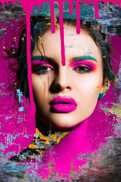 Alu-Dibond Bild Neon