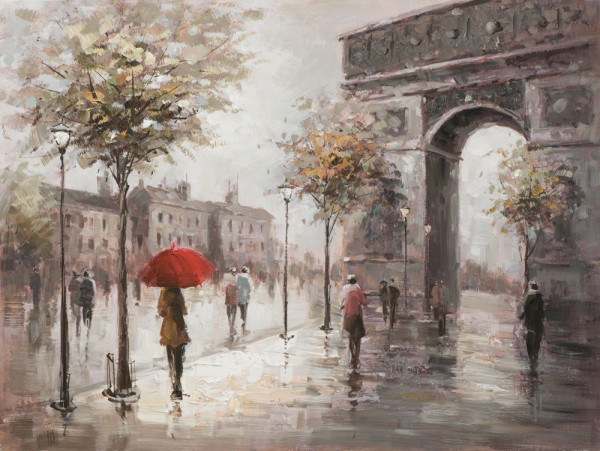 Gemälde SPAZIERGANG IN PARIS