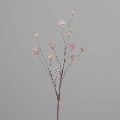 Kunstblume KUGELZWEIG in lachs aus Kunststoff