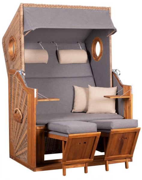 Strandkorb TREND 45 in braun aus Holz