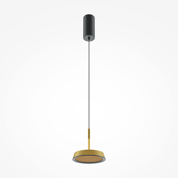 Pendelleuchte EL in schwarz aus Aluminium