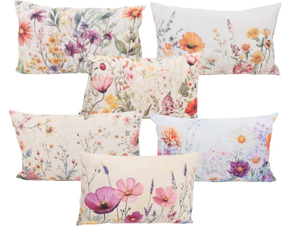 Kissen FLORALE in mehrfarbig aus Polyester