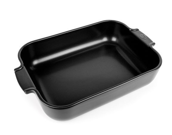 Auflaufform APPOLIA in schwarz aus Steinzeug