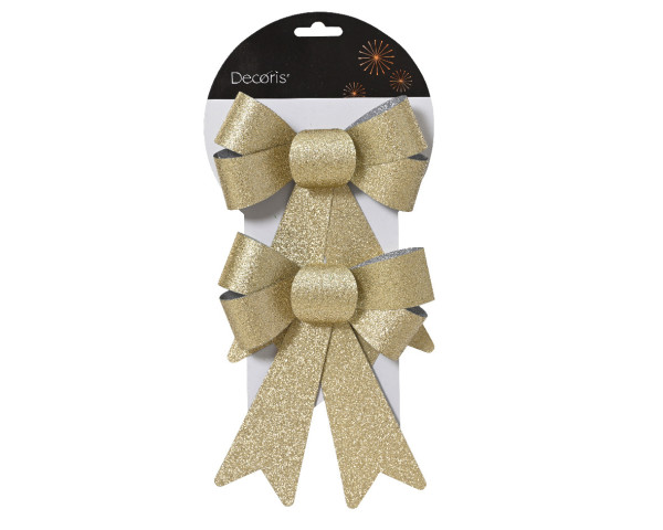 Dekohänger SCHLEIFE gold in goldfarben aus PVC