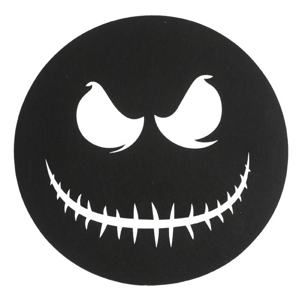 Tischset HALLOWEEN GHOST in schwarz aus Filz
