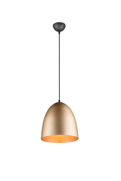 Pendelleuchte TILDA in messingfarben aus Materialmix