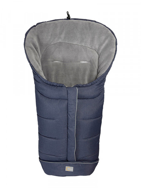 Winterfußsack K2 in blau aus Stoff