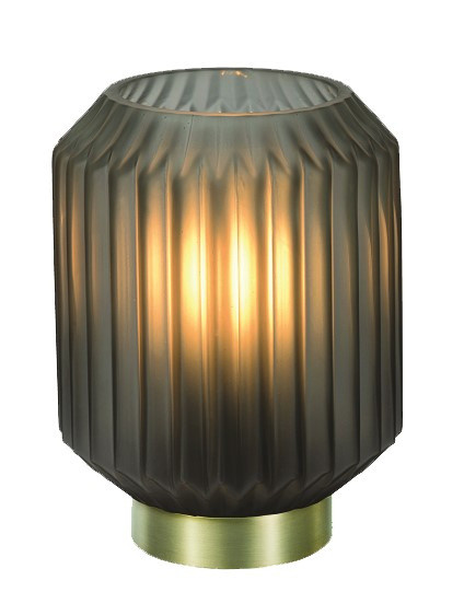 Tischleuchte CLANCY in grau aus Metall