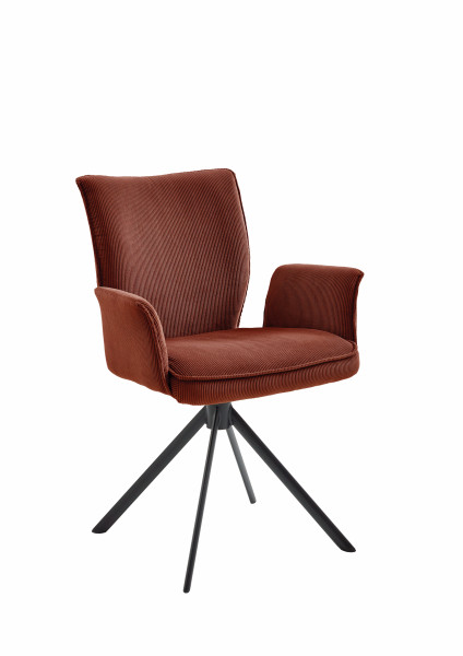 Polsterstuhl BRISTOL in  Fjord copper