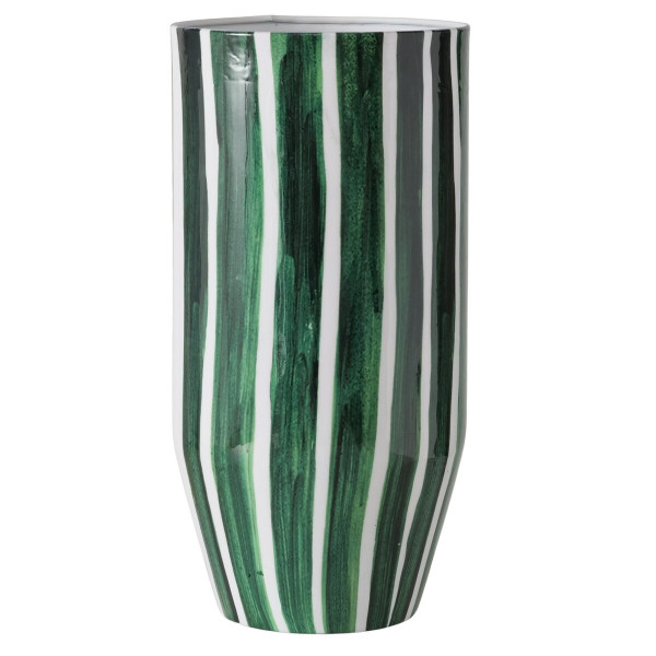 Vase PANYA in grün aus Metall