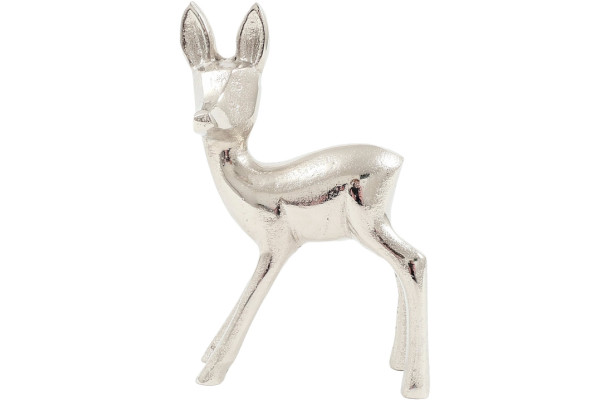 Rehkitz RALF in silberfarben aus Aluminium