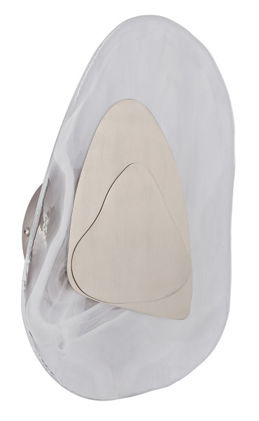 Wandleuchte DORSEY in Nickel aus Metall