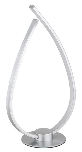 Tischleuchte TRINA in silberfarben aus Metall