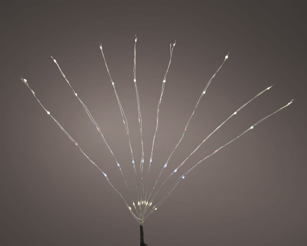 Pflanzenstecker LED BUNCH in silberfarben aus Kunststoff