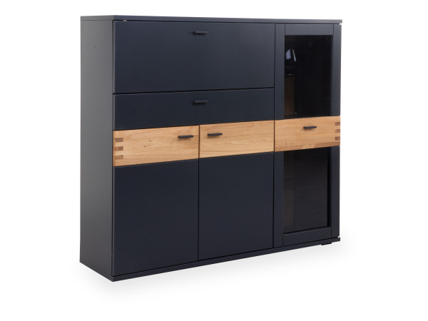 Highboard MARKUS in anthrazit aus Lack