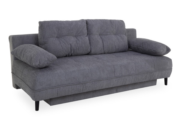 Schlafsofa HARPER JAEN in dunkelgrau aus Stoff
