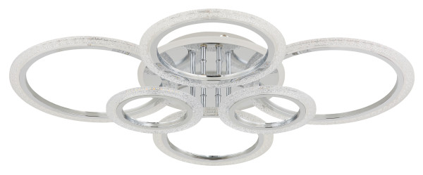 Deckenleuchte in verchromt aus Metall