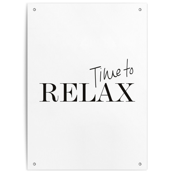 Otudoor Poster RELAX in mehrfarbig aus PVC
