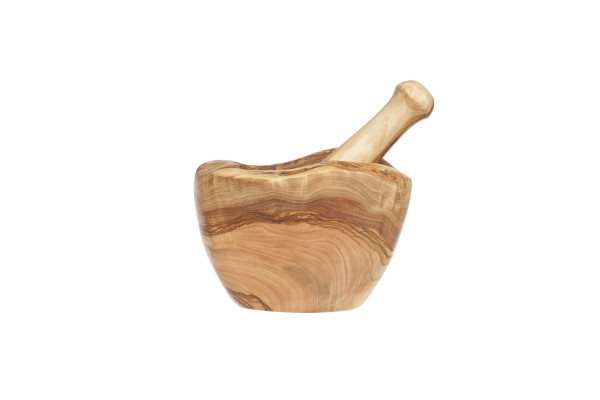 OLIVENHOLZMÖRSER in natur aus Holz