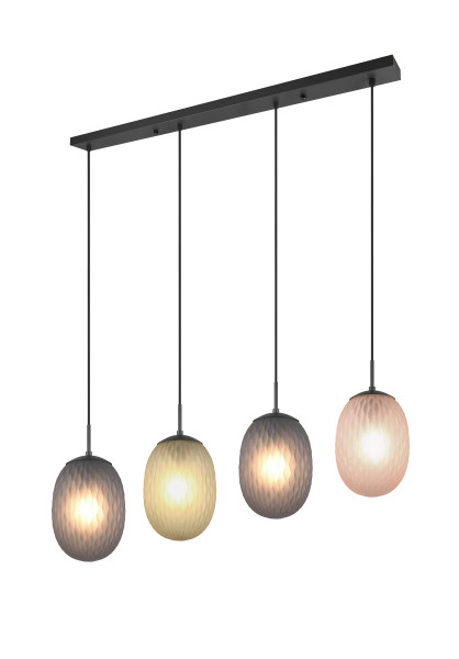 Pendelleuchte FACETTE in schwarz aus Metall