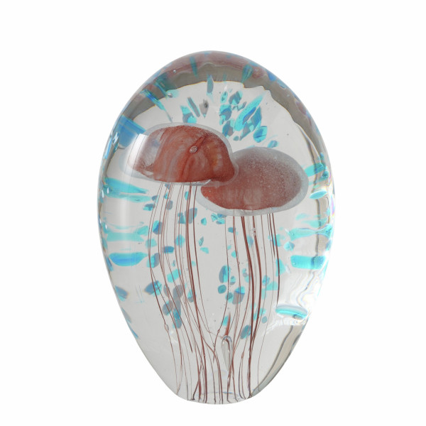 Briefbeschwerer JELLY in blau aus Glas