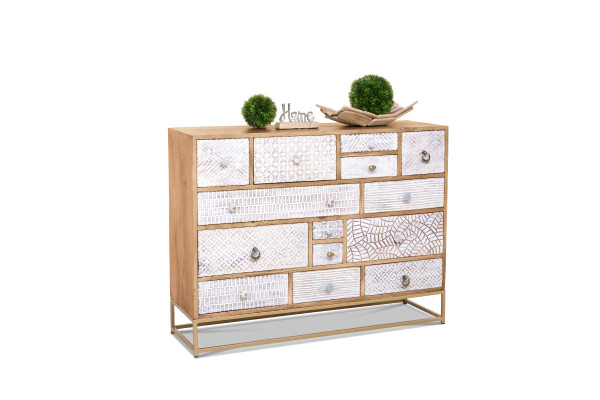 Sideboard SANSIBAR AMRUM in natur aus Mango
