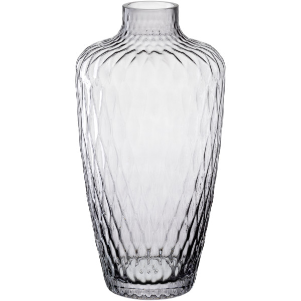 Vase GIULIA in grau aus Glas