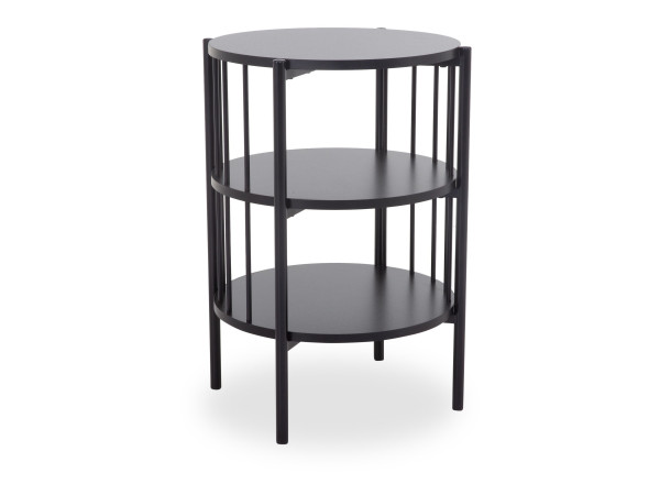 Beistelltisch DROP DAELAN in schwarz aus MDF