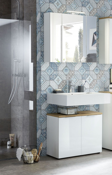 Badezimmer HARPER Grömitz in weiß aus Dekor