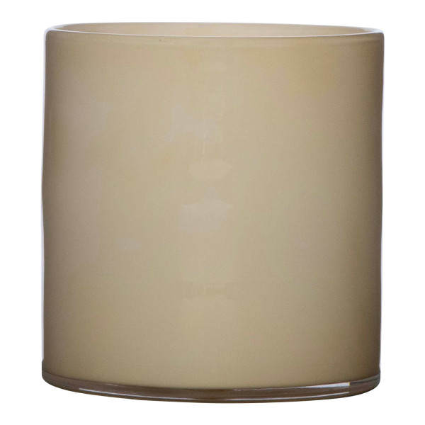 Übertopf ASTRA in beige aus Glas