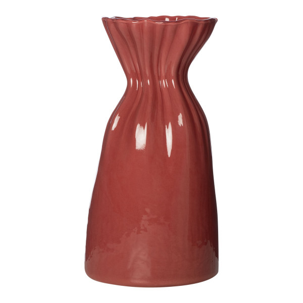 Vase ELLEN in rot aus Glas