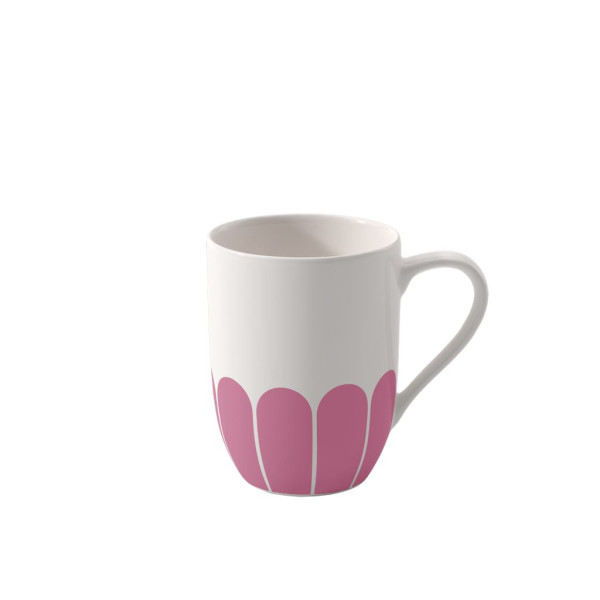 Becher Fleur cassis in weiß aus Bone China