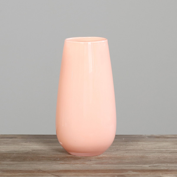 Vase in apricot aus Glas