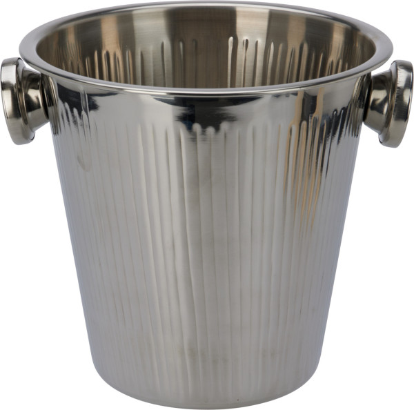 Sektkühler in silberfarben aus Edelstahl