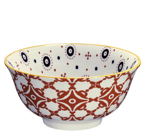 Bowl cilio AMICI in bunt aus Porzellan