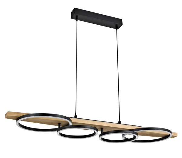 LED-Pendelleuchte TONDO in braun