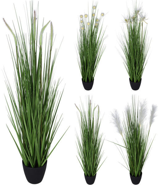 Kunstpflanze GRASS in grün aus Polypropylen