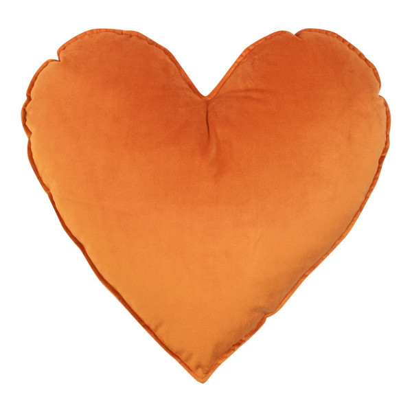 Kissen HEART in orange aus Polyester