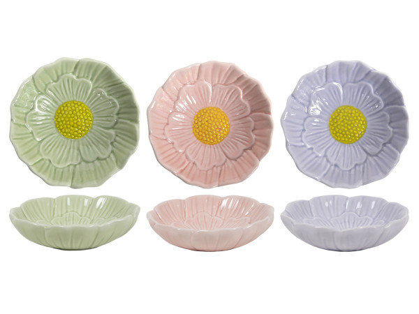 Schälchen FLOWER klein in mehrfarbig aus Keramik