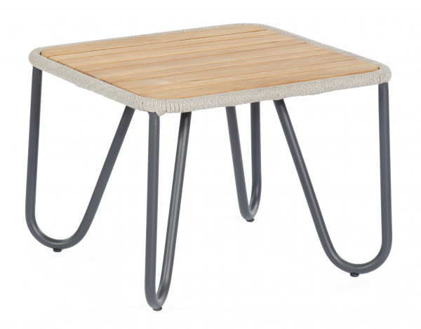 Loungetisch CHARITÉ in grau aus Aluminium