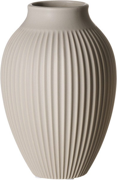 Vase ALSTA in beige aus Steingut