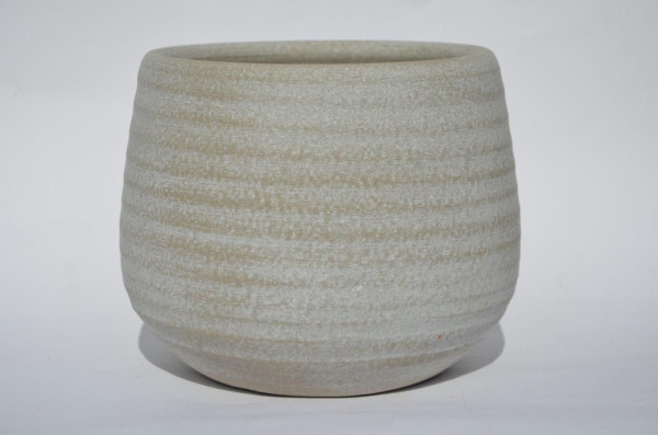 Übertopf in weiß aus Keramik