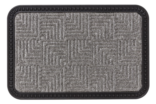 Fußmatte BORDER STAR in silberfarben aus Mischgewebe