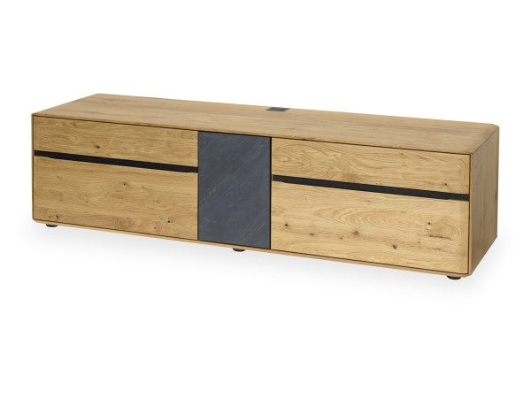 Lowboard VALMONDO DANORA PLUS in Asteiche aus Massivholz