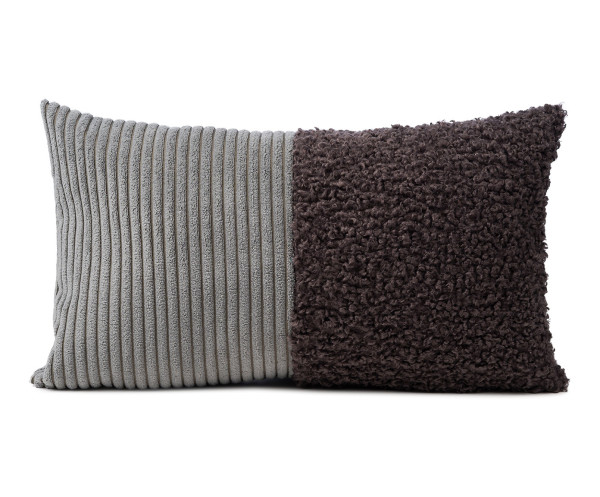Kissen ANORA anthrazit in anthrazit aus Polyester