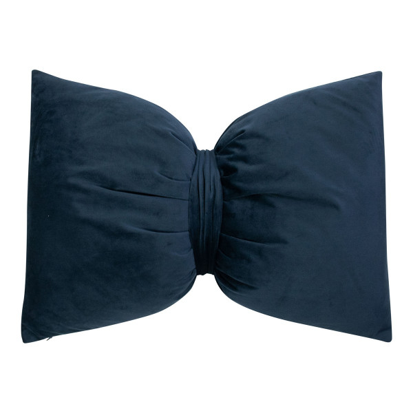 Kissen SCHLEIFE in navy aus Polyester