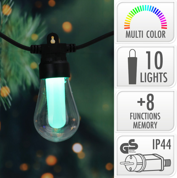 Lichterkette LED SOLE in mehrfarbig aus Materialmix