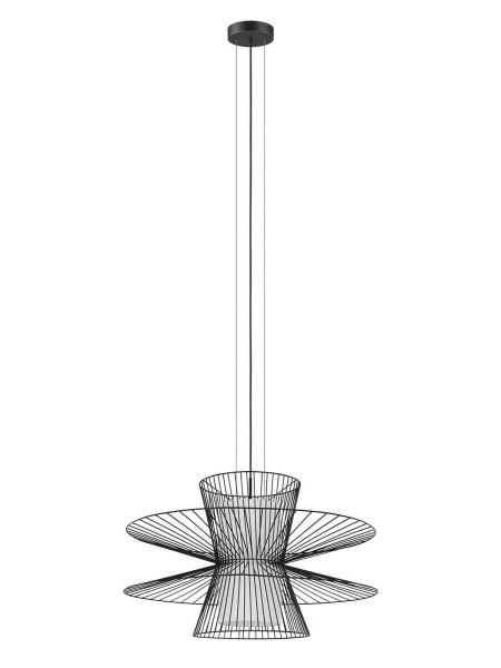 Pendelleuchte DULVERTON in schwarz aus Metall